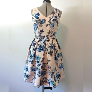 Pink Floral Mini Dress